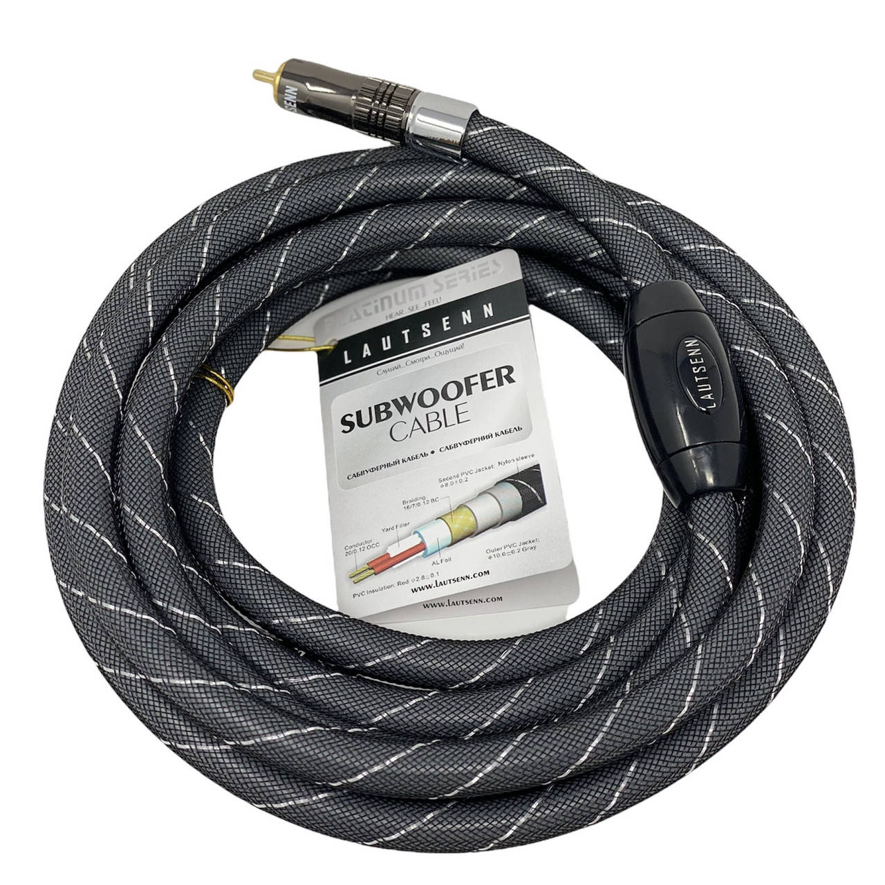 

Сабвуферный шнур Lautsenn Subwoofer Platinum 3 м