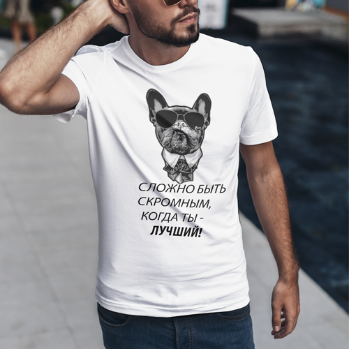 

Футболка мужская Сложно быть L