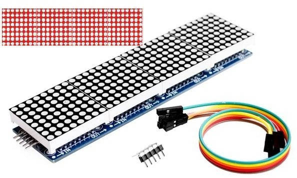 

Матричный модуль 8х8 на MAX7219 для Arduino, 4 в 1, красный