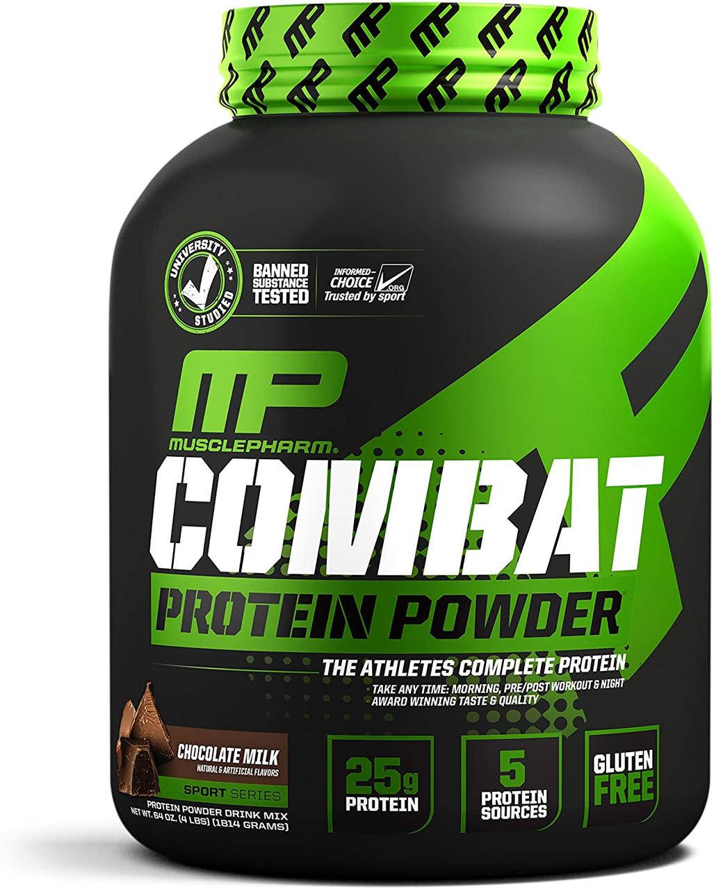 

MusclePharm Combat 4 lb 1814г ШОКОЛАД Комбат маслфарс протеин
