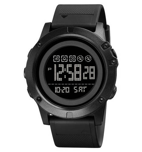 

Часы мужские наручные спортивные водонепроницаемые с подсветкой Skmei 1727 All Black