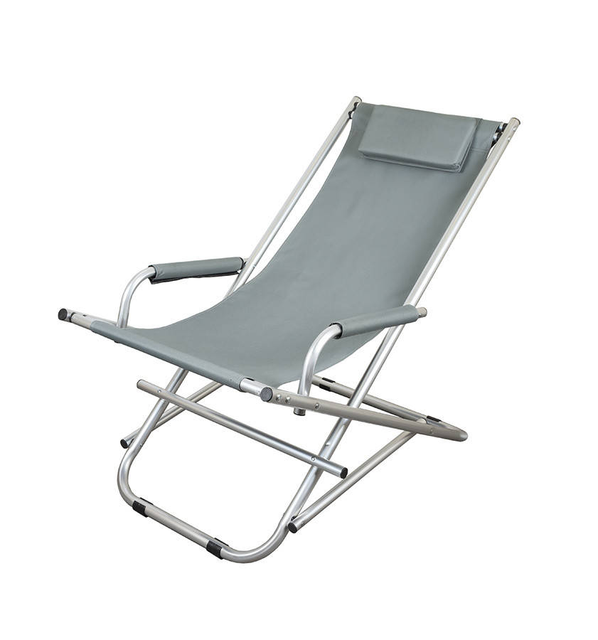 

Складной шезлонг кресло для отдыха пикника на море цвет серо-зеленый GP20022109 MOSS