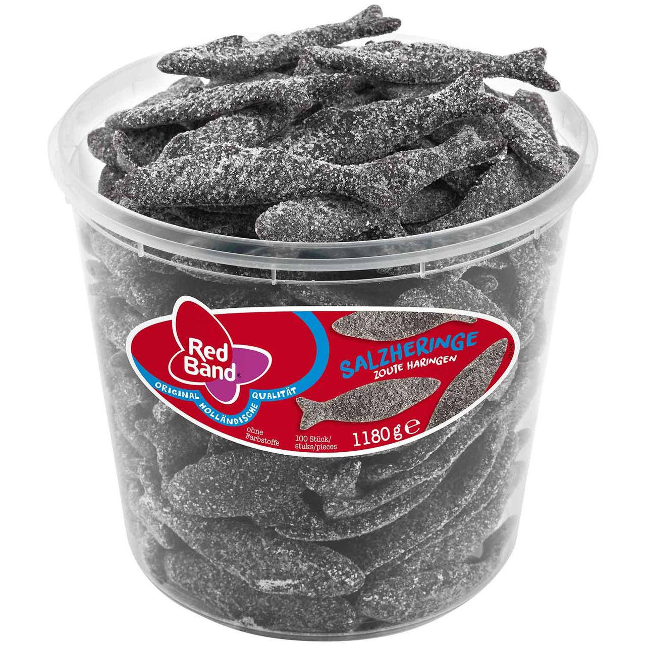 

Лакрица Red Band Salzheringe Dropvissen Lakritz 100s 1180 g