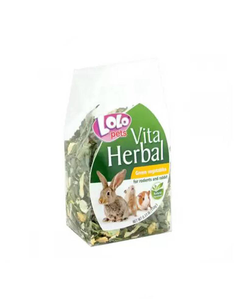

Lolo Pets Herbal Зеленые овощи для грызунов 150 г