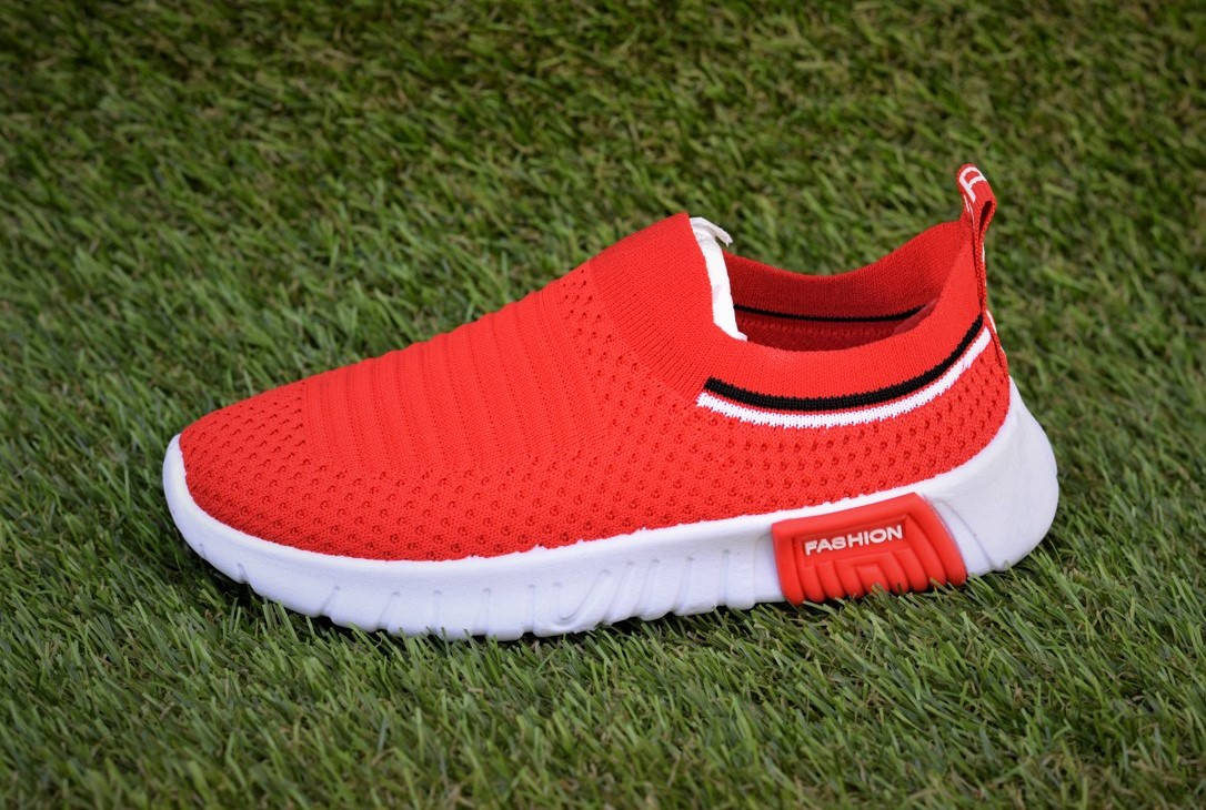 

Кроссовки носки детские тканевые balenciaga красные р31
