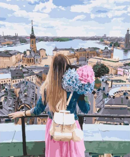 

Картина по номерам "Взгляд на город", 40х50 см, 4*