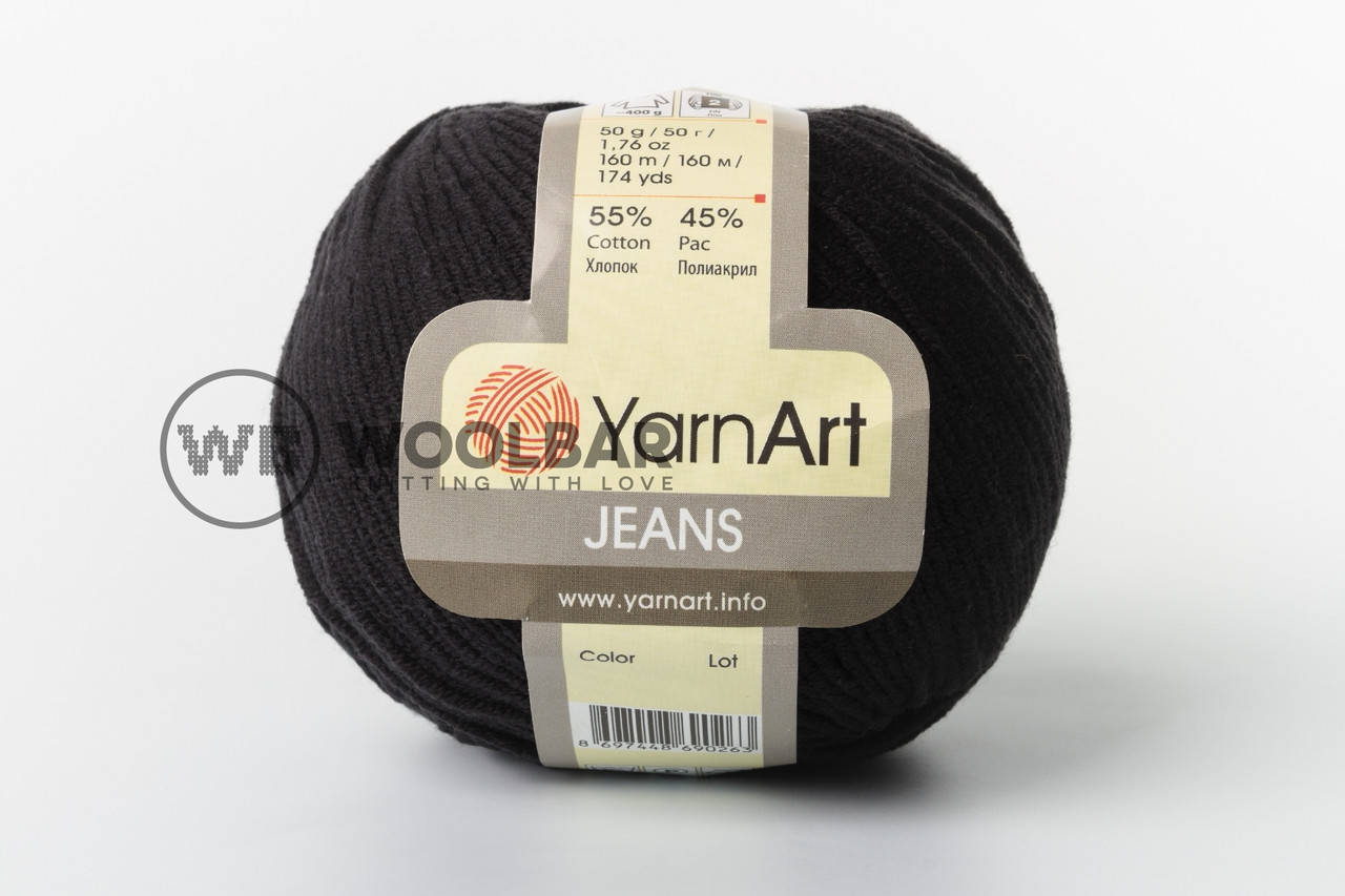 

Пряжа YarnArt Jeans 53 черный