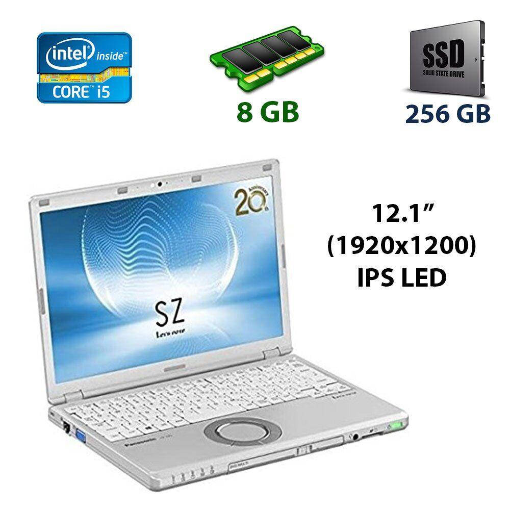 

Нетбук Panasonic Let's note CF-SZ5 / 12.1" (1920x1200) IPS LED / Intel Core i5-6300U (2 (4) ядра по 2.4 - 3.0