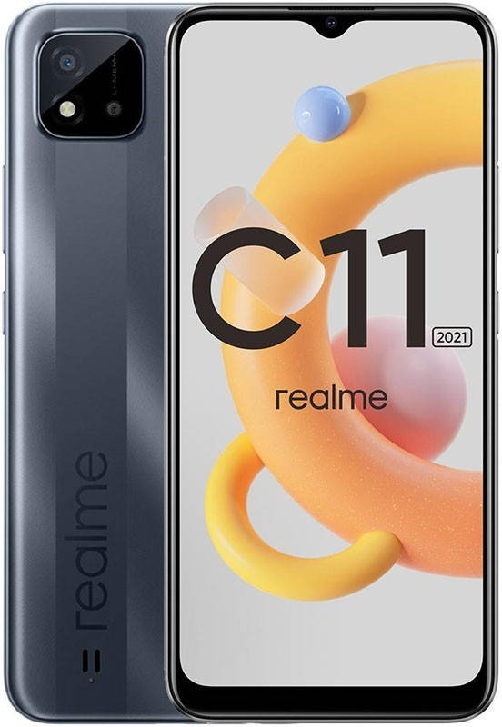 

Смартфон Realme C11 2021 6,5" 4/64Гб 5000 мАч (Grey), Серый