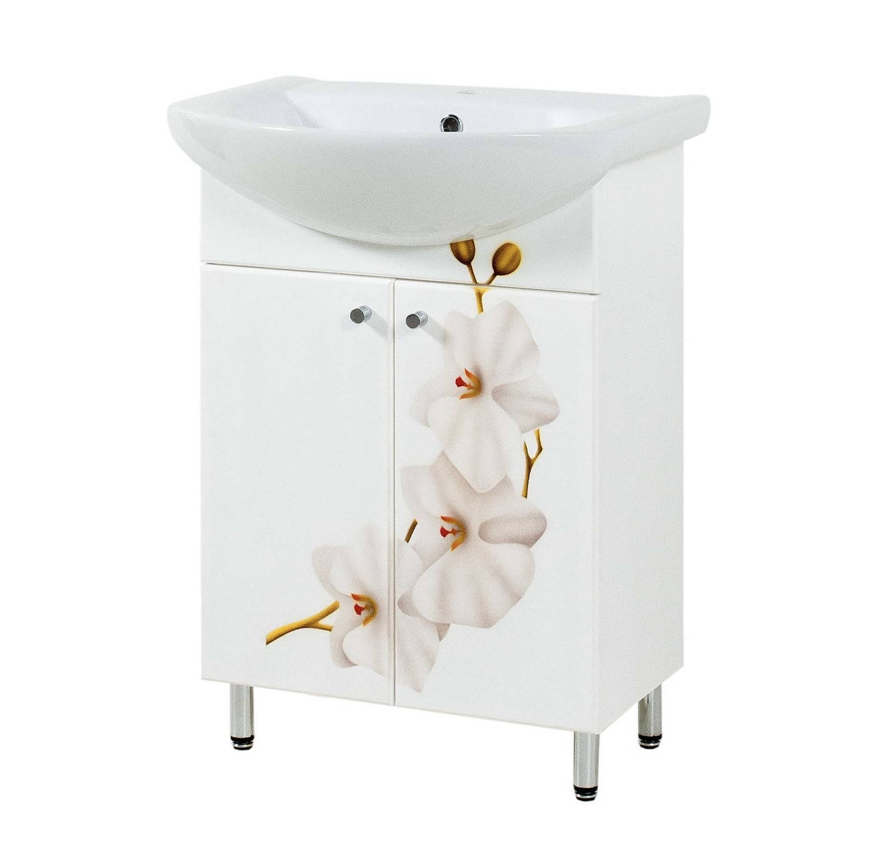 

Тумба напольная с умывальником 60см "Орхидея"