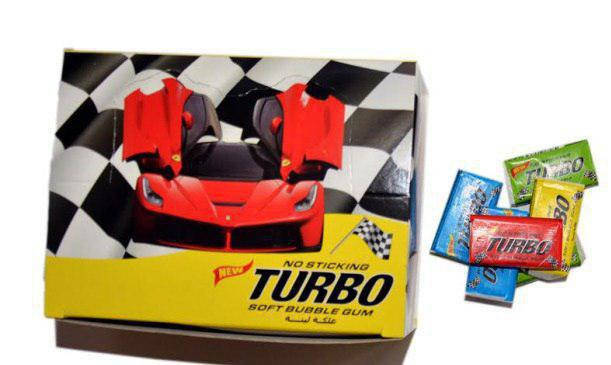 

Жевательная резинка Turbo, жвачки турбо 100 шт