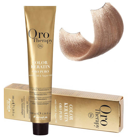 

Безаммиачная крем-краска для волос Fanola Oro Therapy №9/0 Very light blonde 100 мл