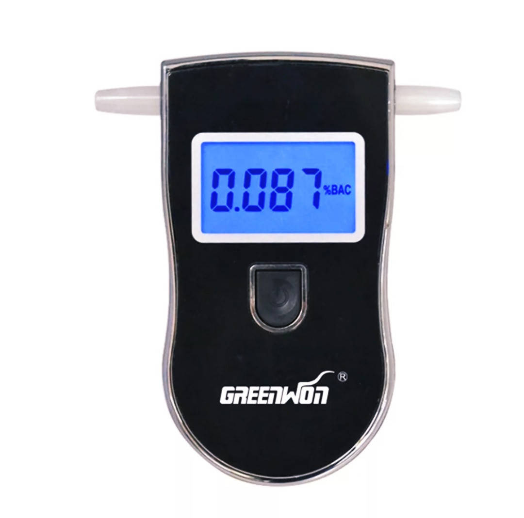 

Алкотестер / Алкометр / Драгер GREENWON (5 мундштуков + батарейки + инструкция на рус. языке)