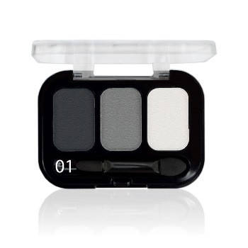 

Тени для век 3-х цветные Parisa Cosmetics Abundance Е-403 № 01 чёрные серые белые