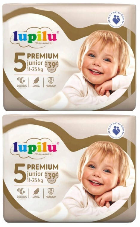

Підгузники Lupilu Premium Junior Розмір 5, Вага 11-23 кг, 78 шт (2 упаковки)