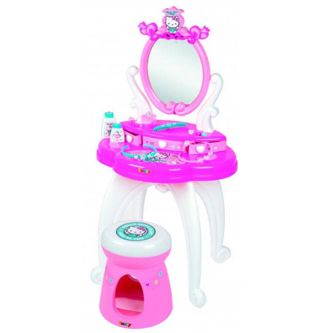 

Трюмо для девочек с зеркалом 2в1 Hello Kitty и аксессуарами Smoby IG83677