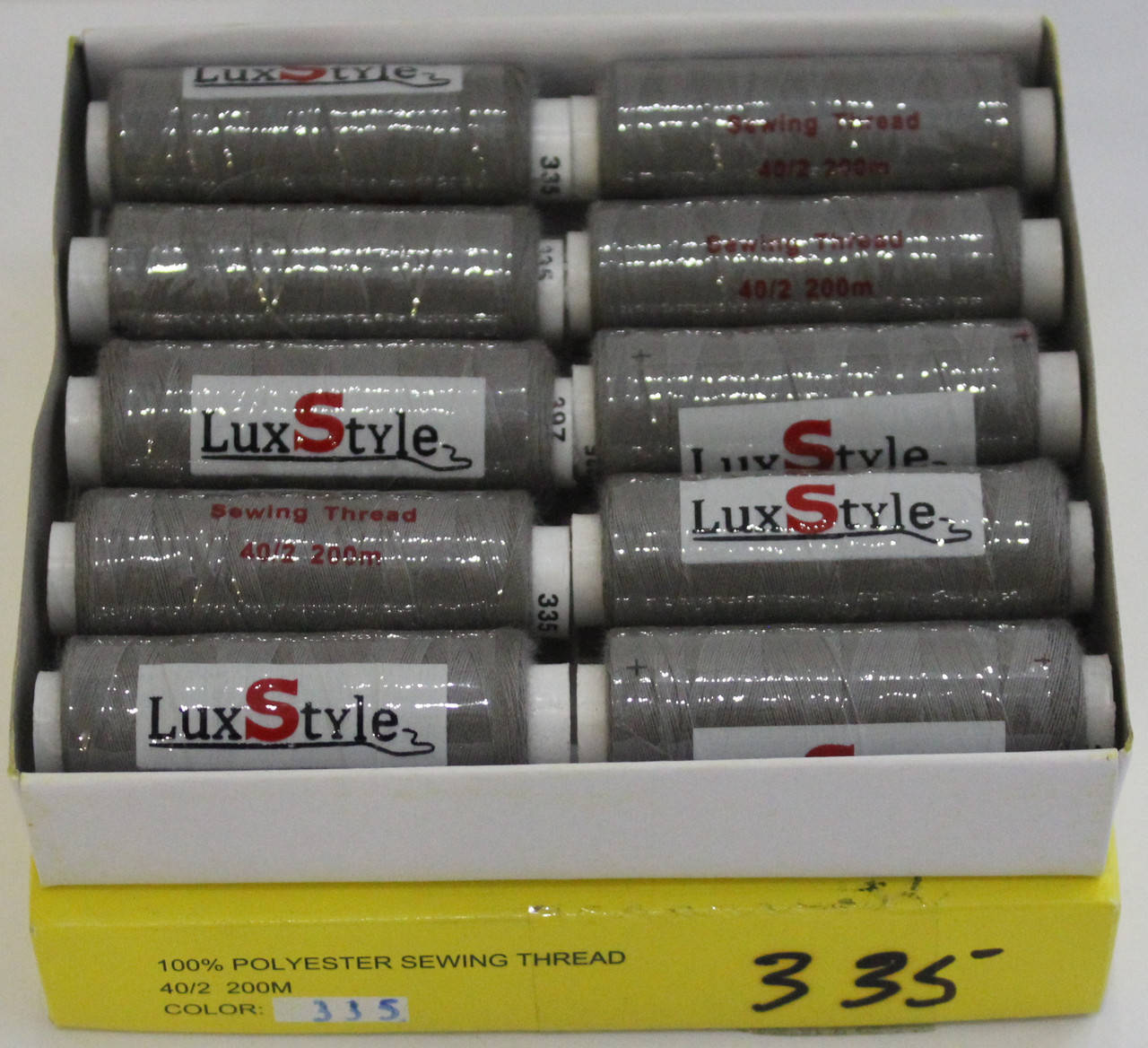 

Нитки швейные LuxStyle 40/2-200м (100% полиэстeр) №335, Разные цвета
