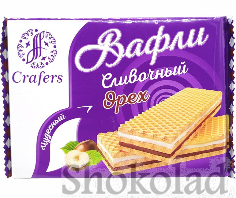 

Вафли "Crafers" Сливочный орех, 142 гр