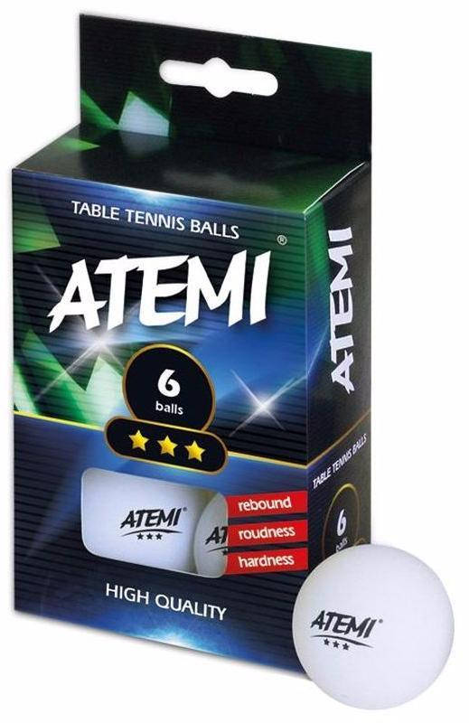

Мячики для н/т Atemi 3*(6шт)