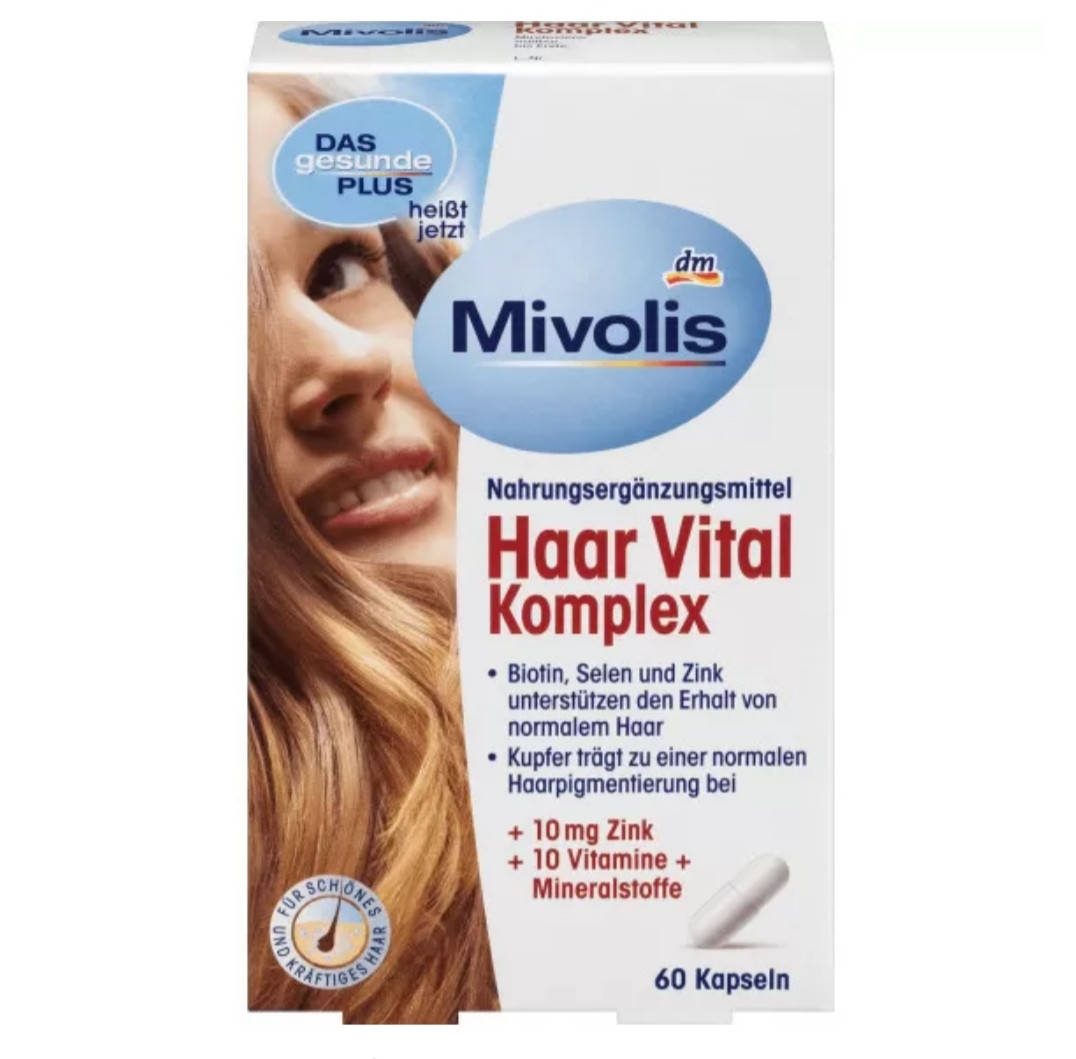 

Вітаміни для волосся Mivolis Haar Vital Komplex 60шт.