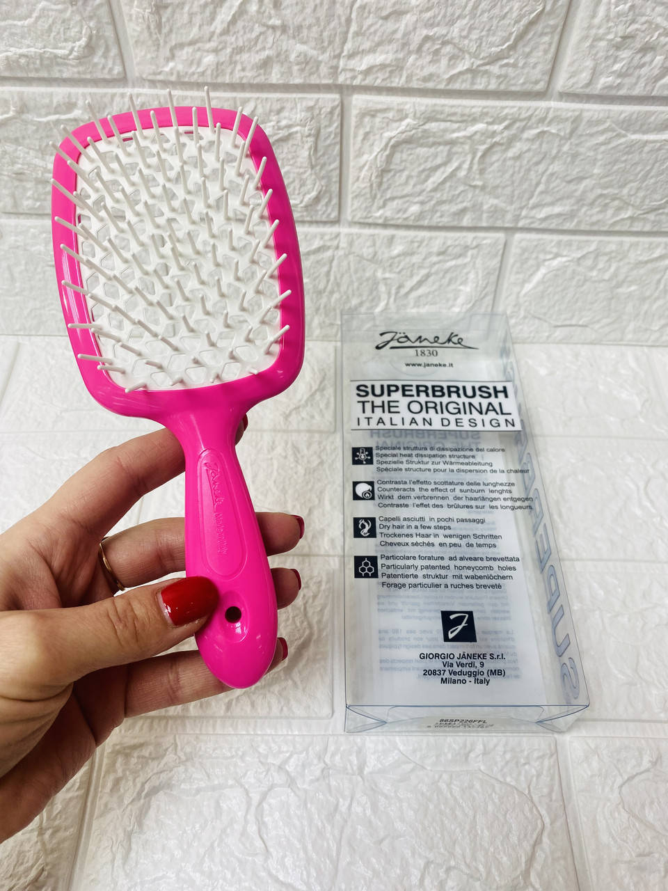 

Щітка для волосся Janeke Superbrush With Soft Moulded Tips