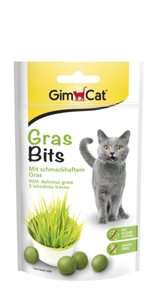 

GimCat GrasBits 40г-лакомство с травой и витаминами для кошек