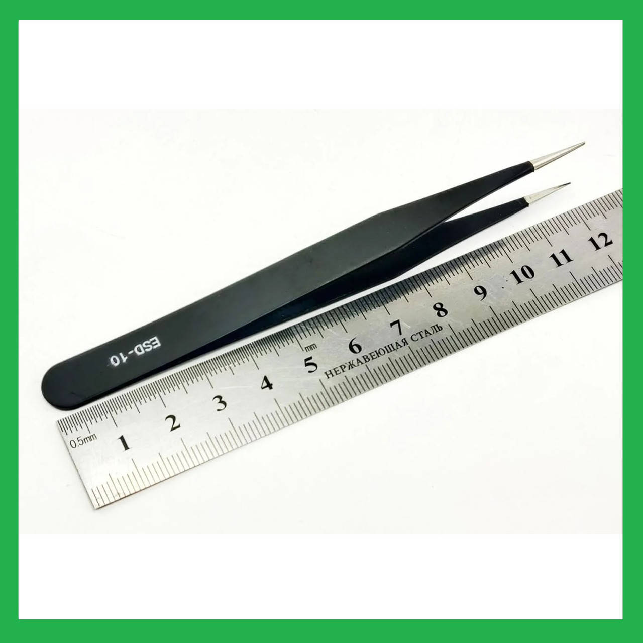 

Пинцет прямой антистатический ESD-10