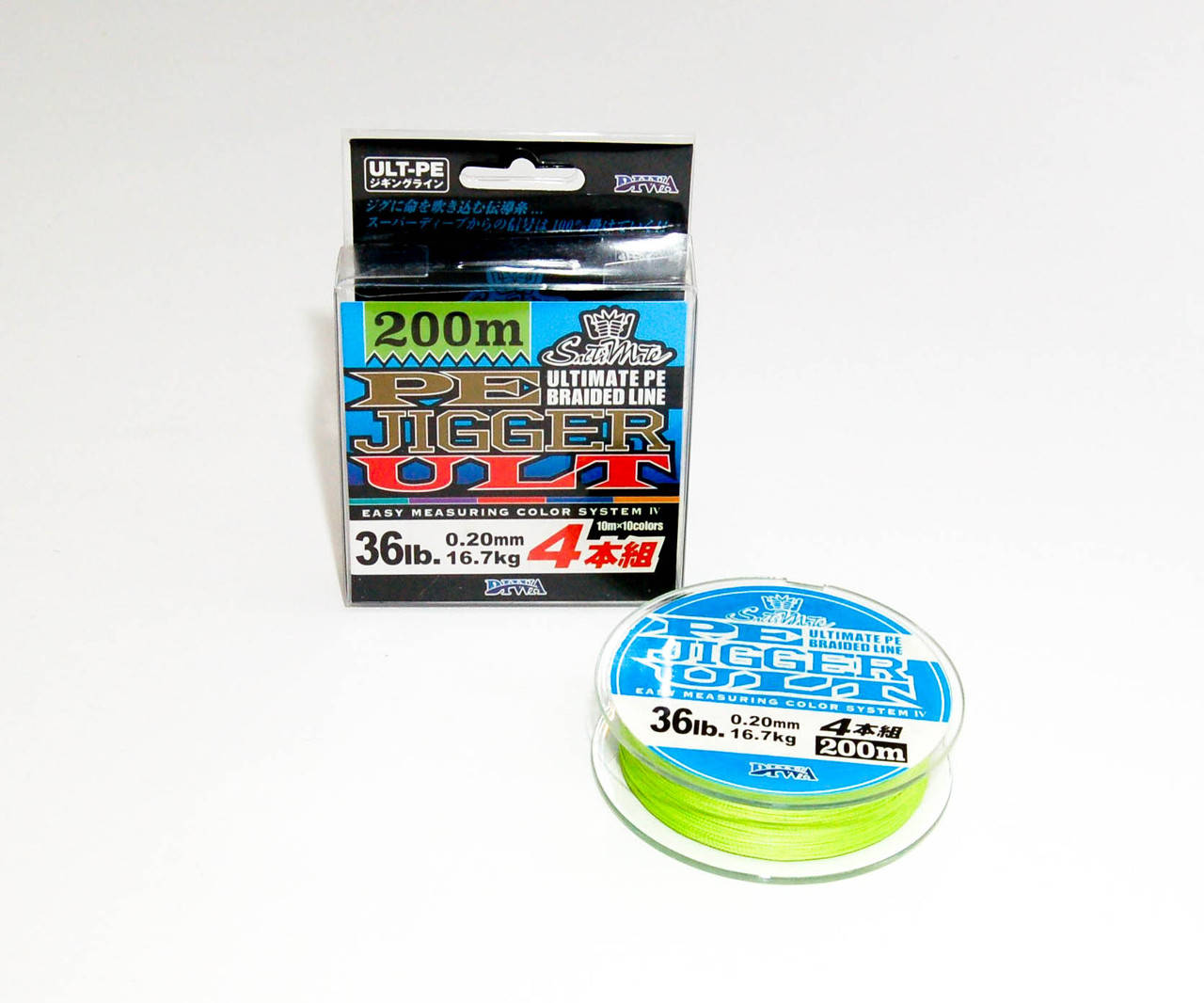 

Плетінка Diwa Ultimate PE Jigger Braided Line 200м,0,1мм, Салатовый