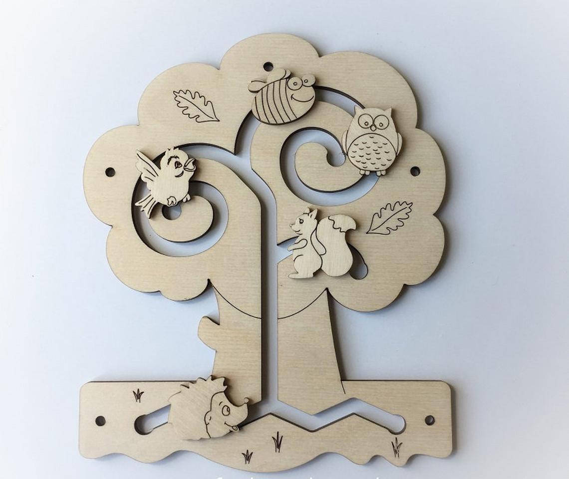 

Лабиринд Дерево для бизиборда 210х170мм