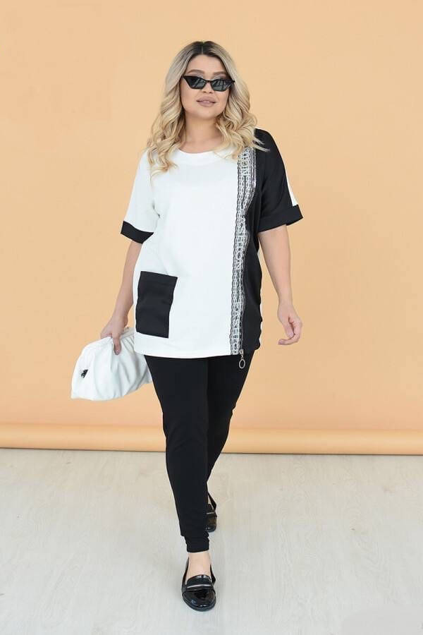 

Женский стильный летний спортивный костюм большого размера Батал, Прогулочный спортивный костюм женский