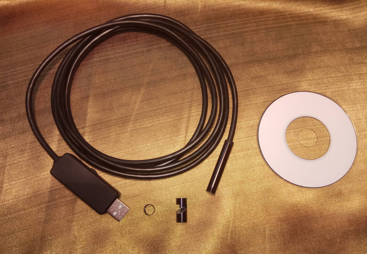 

Камера видеонаблюдения эндоскоп 7 мм с USB кабелем 2 м