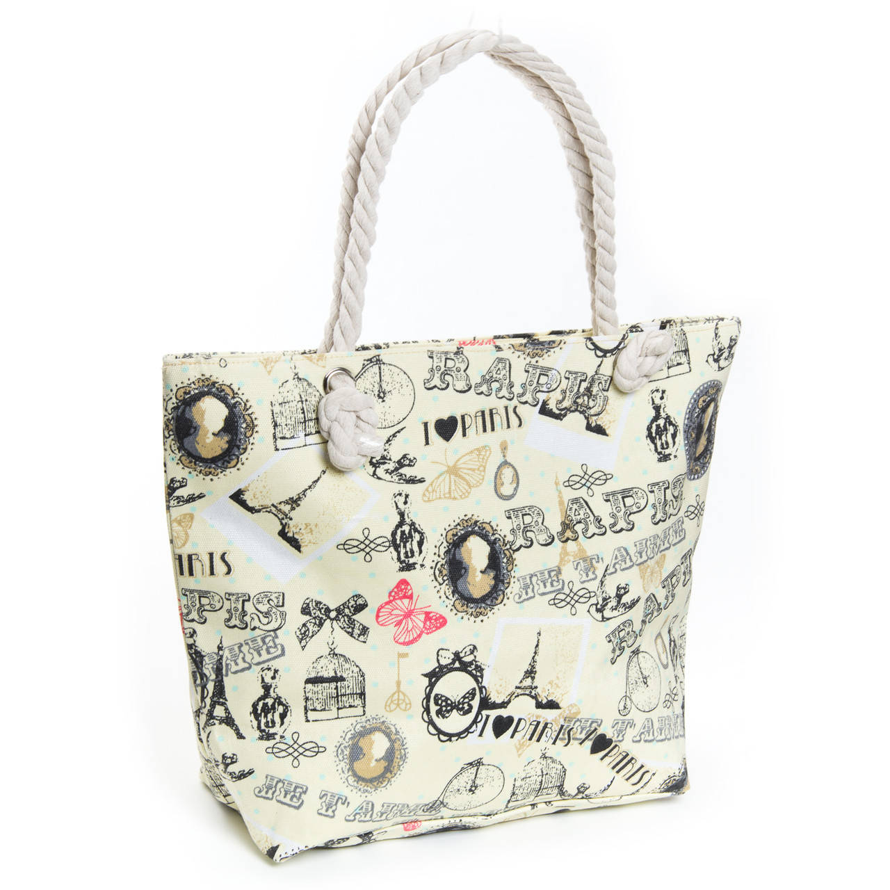 

Сумка Женская Пляжная текстиль 5021-15 yellow Париж, Желтый