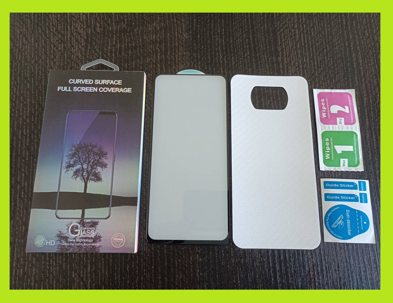 

Защитное стекло 6D FullGlue премиум POCO X3 / POCO X3 Pro + карбоновая защитная пленка, Черный