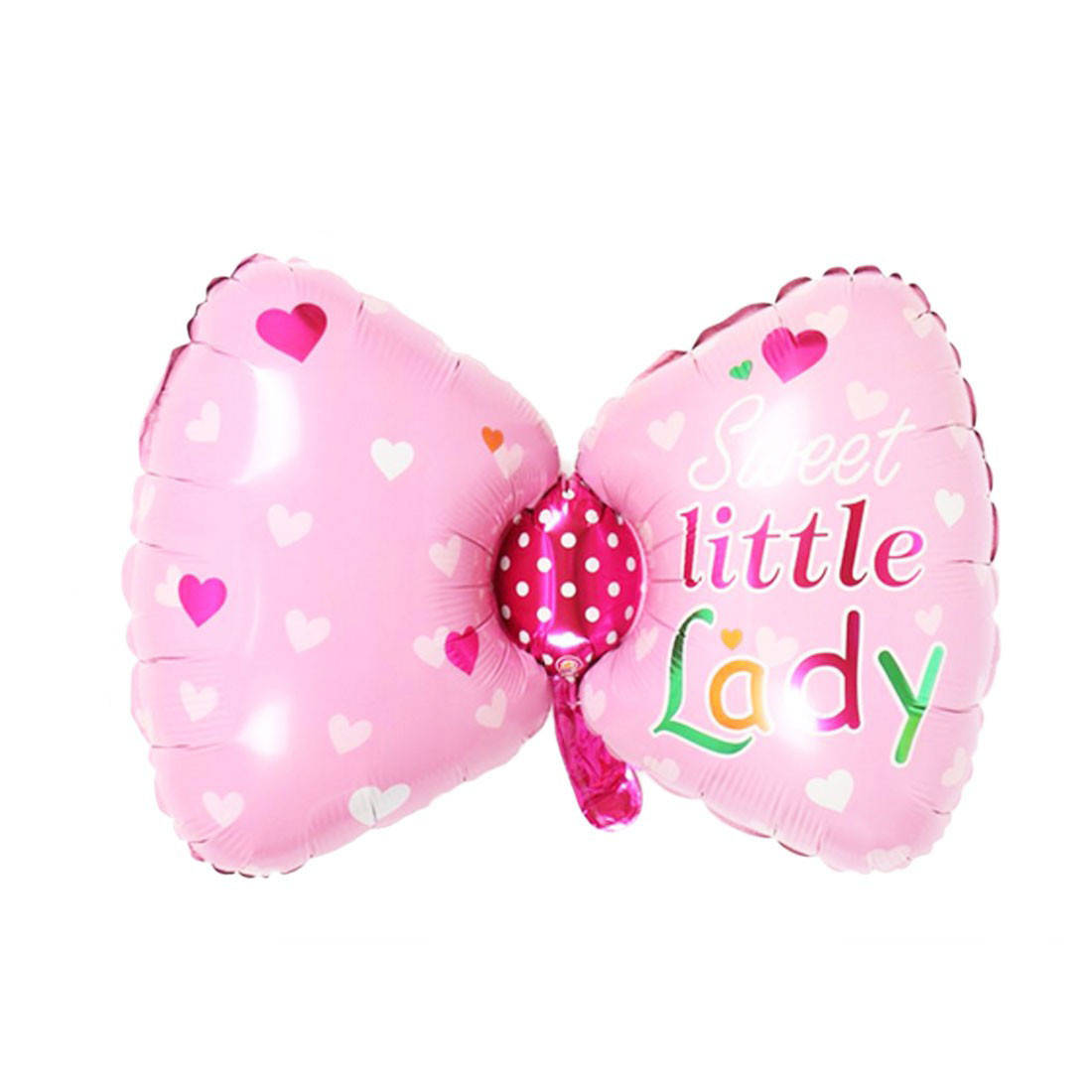 

Фольгированный шар бант Sweet Little Lady 48х74см | Розовый