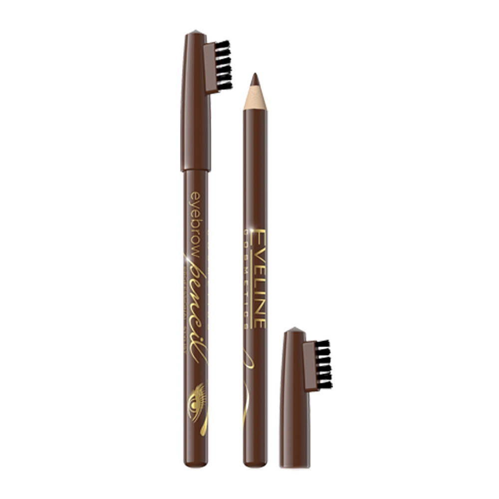 

Карандаш для бровей "Контурный" Eveline Cosmetics Eyebrow Pencil ( коричневый)