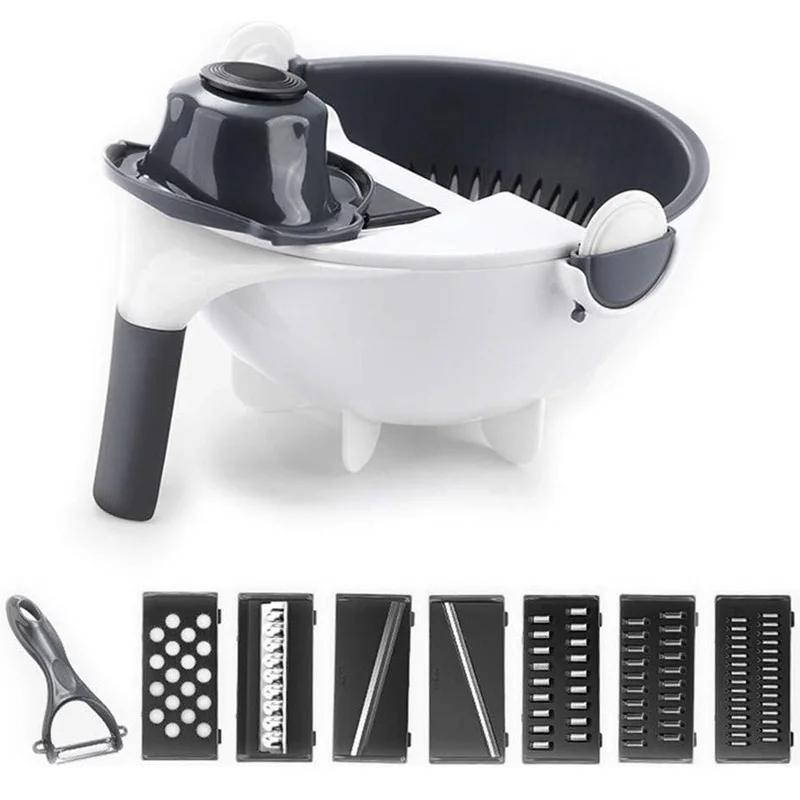 

Мультислайсер 9 в 1 Basket vegetable cutter, овощерезка с насадками