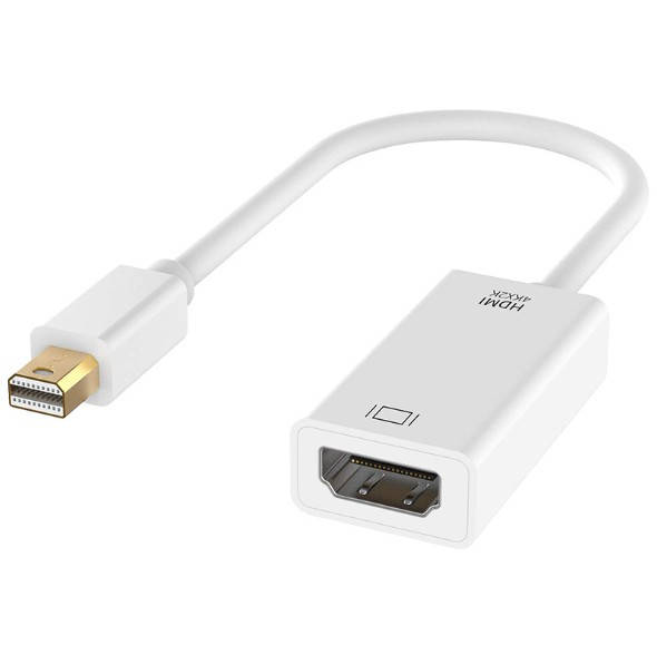 

Кабель переходник Noname Mini Displayport в HDMI Thunderbolt 4К, Белый
