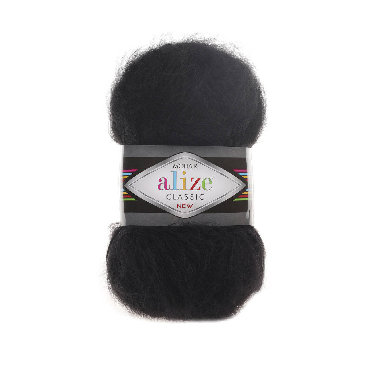 

Alize Mohair Classic (Ализе Мохер Класик) № 60 черный (Пряжа мохер, нитки для вязания)
