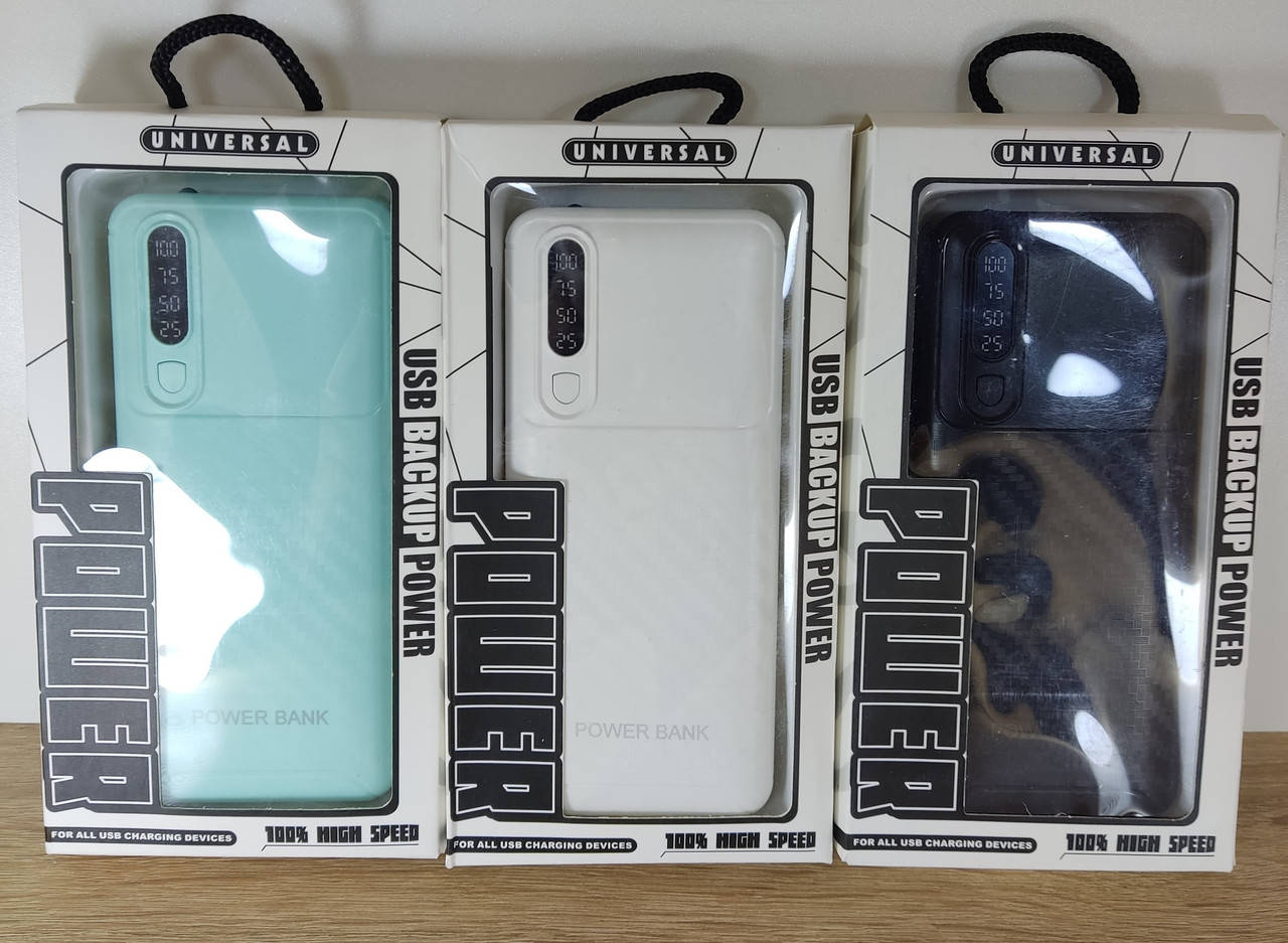 

Power Bank Universal 30000 mAh повер банк 3 USB и LED фонарь
