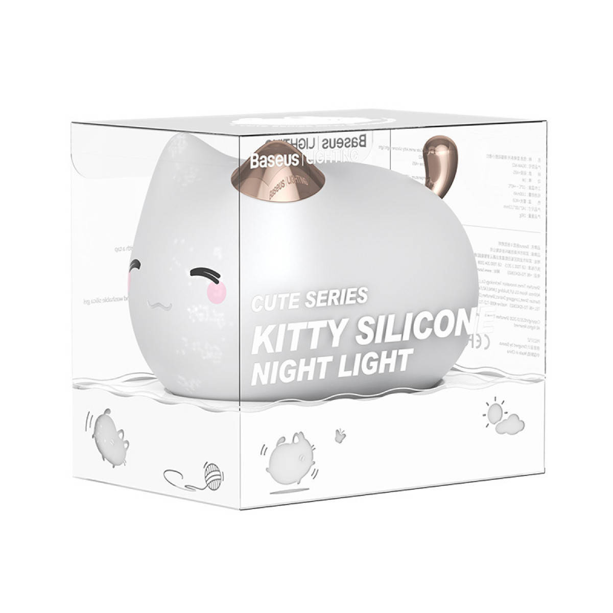 

Ночник Baseus Cute Series kitty silicone night light/DGAM-A02