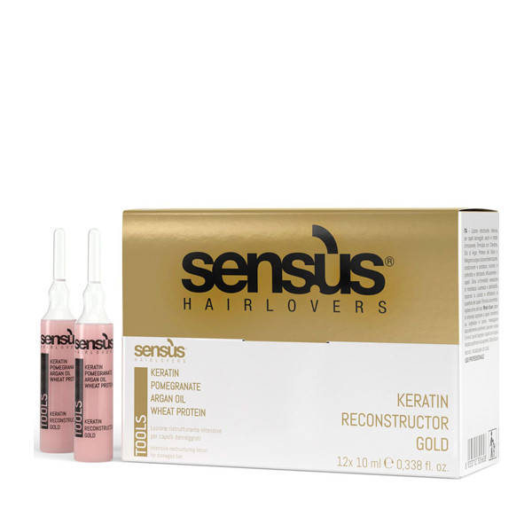

Кератиновые ампулы для реконструкции волос Sensus Tools Keratin Reconstructor Gold 10 мл