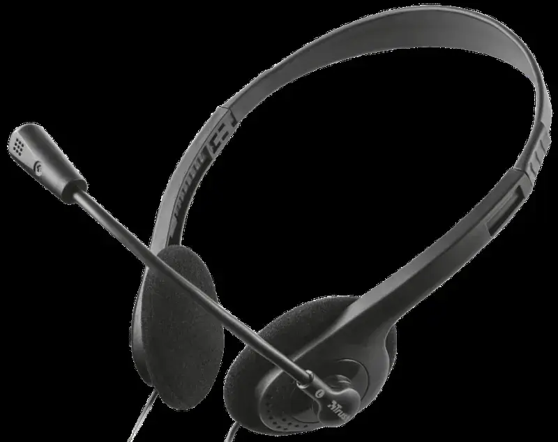 

Наушники для Колл Центра/ Call Center Headset Trust Chat Headset Black, Черный