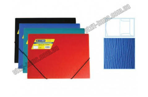 

Папка пл. А4 "BuroMAX" 3911-01 2 рез. черн. (5343)