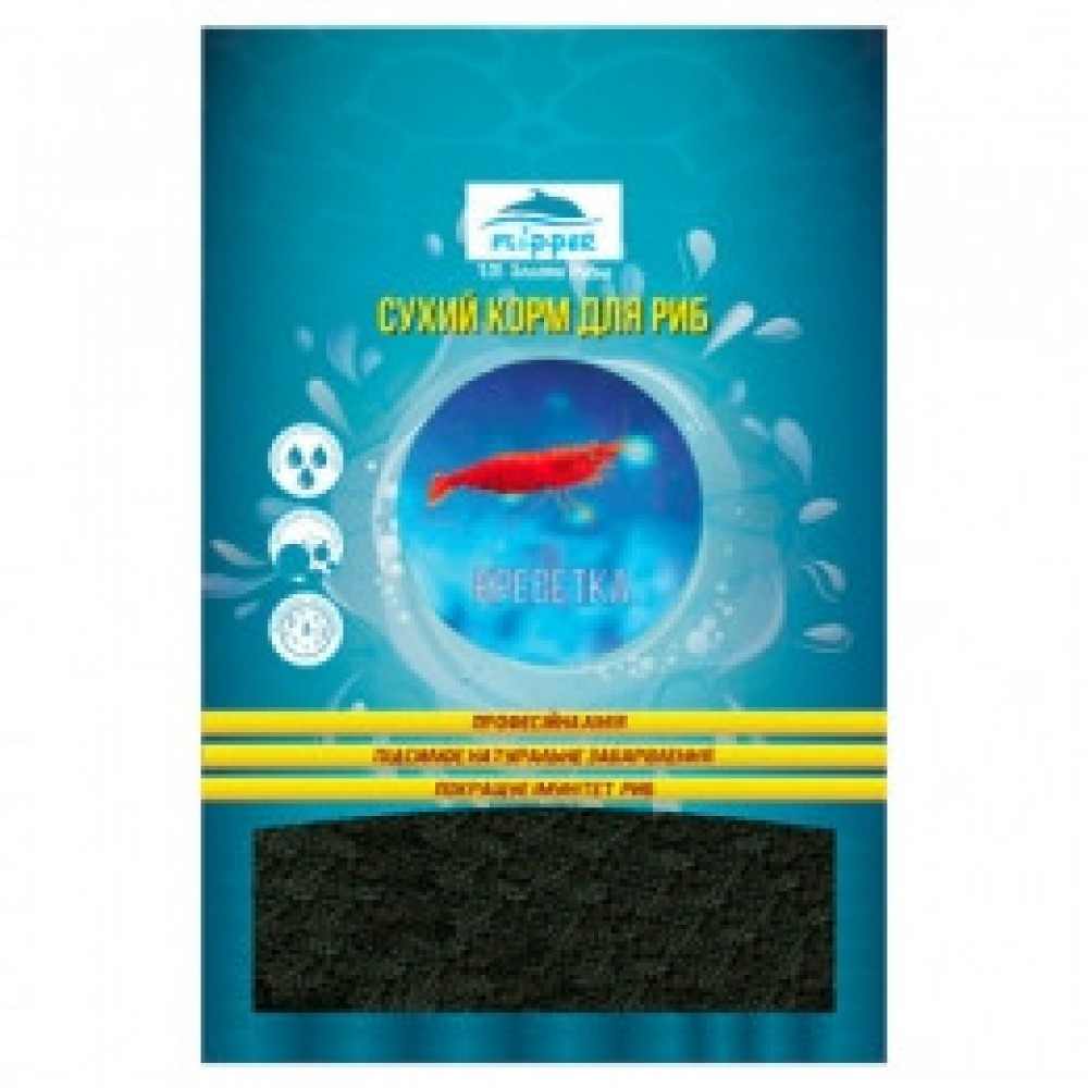 

Корм для рыб сушенная креветка гранулы 40г Flipper