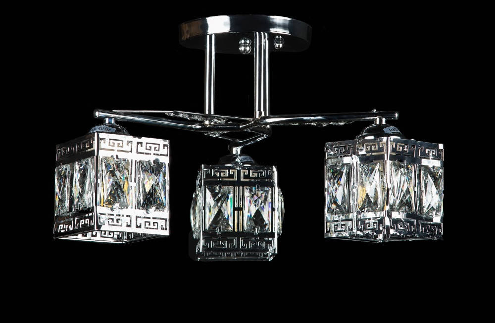 

Люстра светильник потолочная с хрустальными плафонами Splendid ray 30/3969/75, Хром