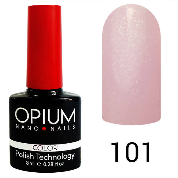 

Гель лак OPIUM 8ml.№101 "Светло-фиолетовый с перламутром"
