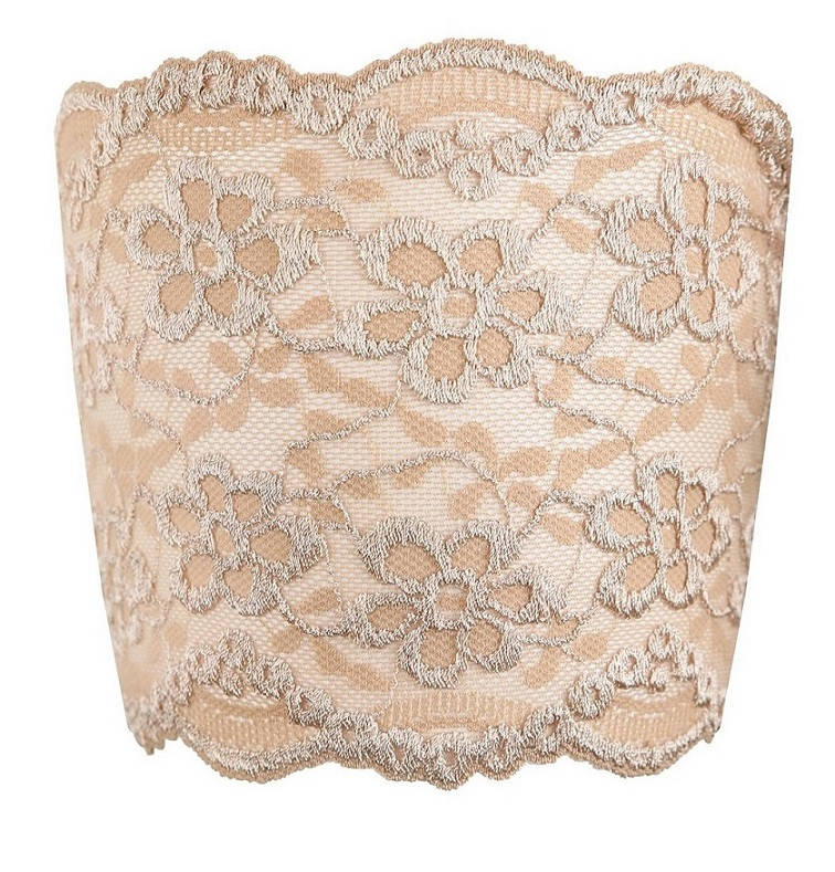 

Бандалетки (повязки на бедра ) MARILYN PLUS KORONKA, на силиконе XL/XXL visone