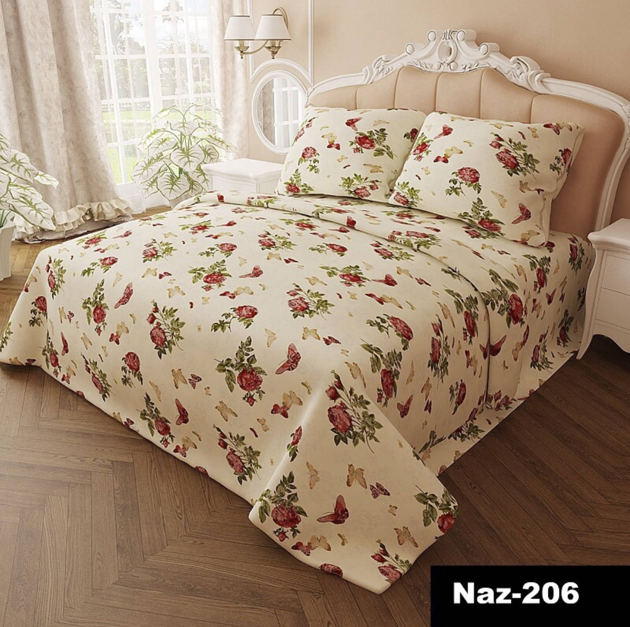 

Комплект хлопкового постельного белья Бязь Голд евро, Разные цвета