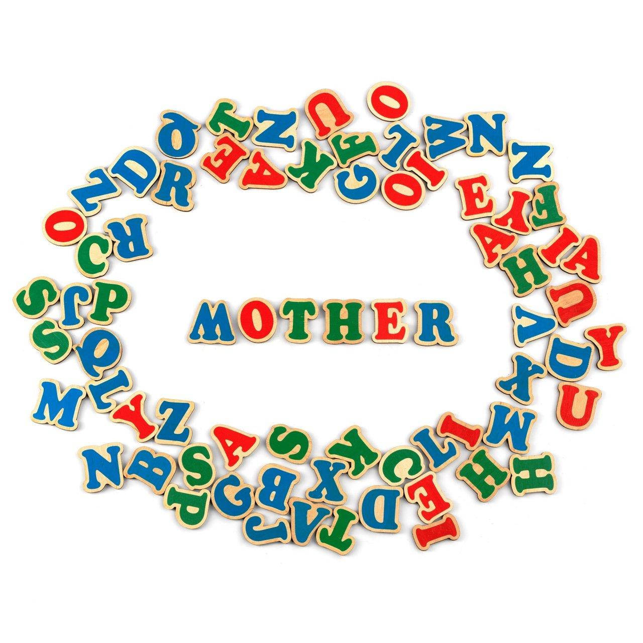 

Набор магнитных букв Английский алфавит на магнитах 72 буквы Komarovtoys J707