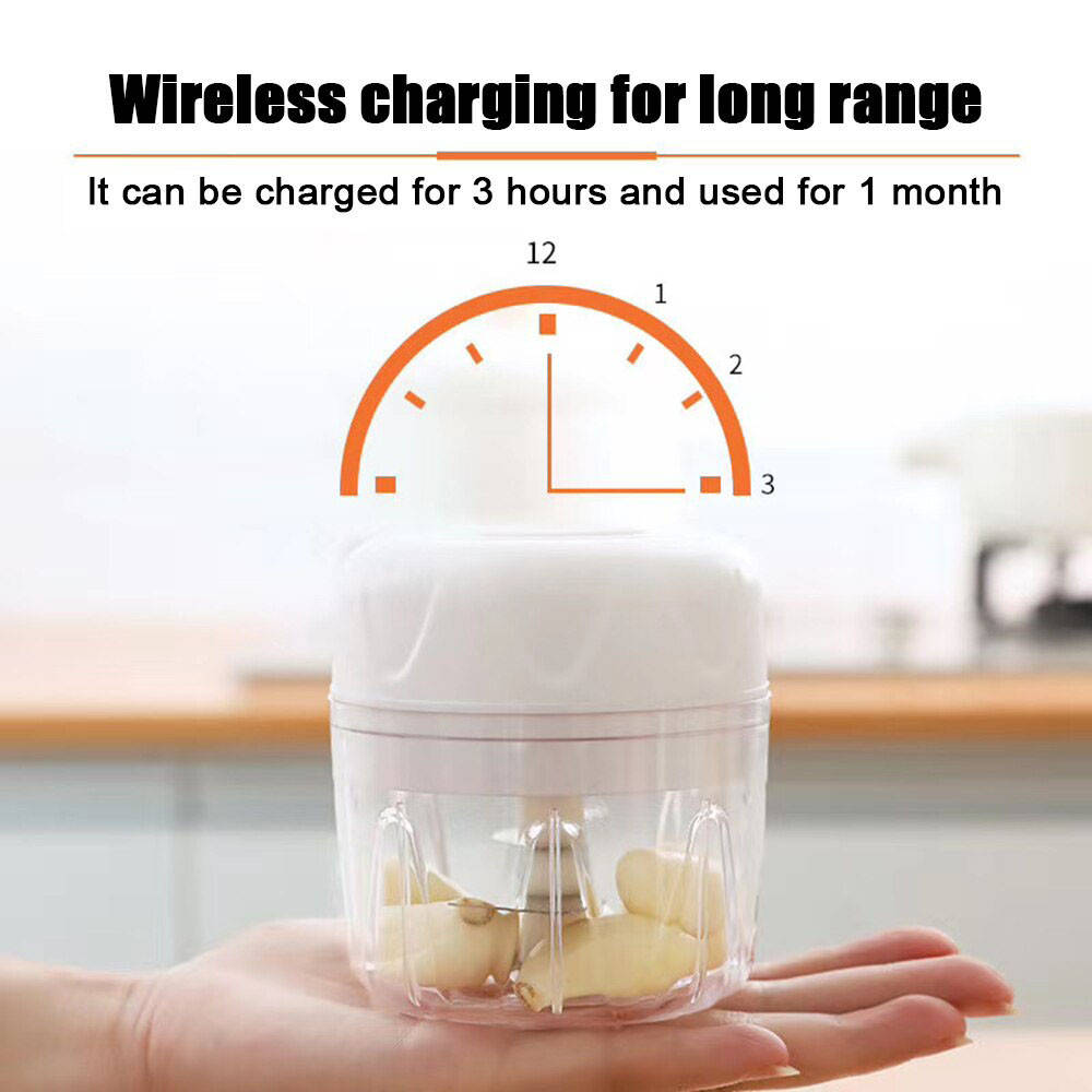 

Компактная электрическая чесночница Release hands one click garlic, Белый